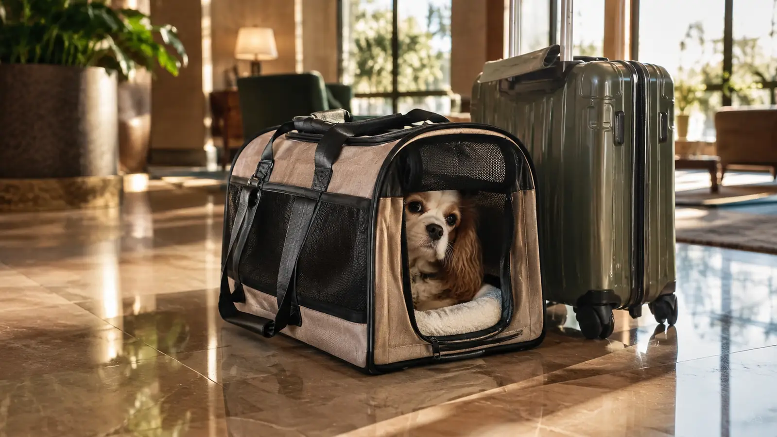 The Hotel Check-In Where My Little Dog Stayed Calm in Her Carrier