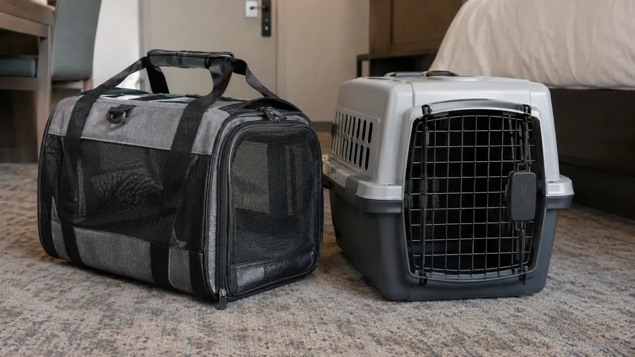 Sherpa Soft Carrier vs a Hard-Sided Travel Crate